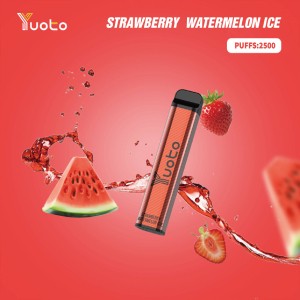 پاد یکبار مصرف یوتو طعم توتفرنگی هندوانه یخ نیکوتین 5% (تعداد پاف 2500)